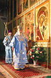 Святейший Патриарх Алексий совершил Божественную литургию в Благовещенском соборе Казанского Кремля
